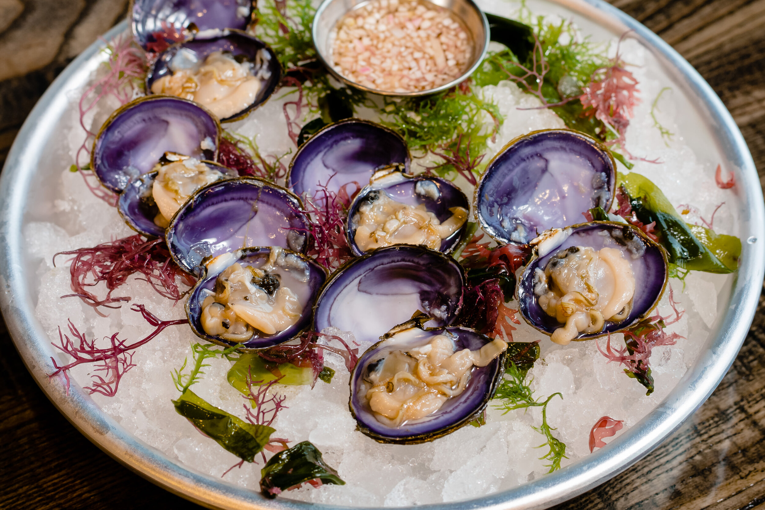 market price oysters and raw bar at little pearl asheville